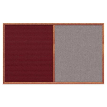 United Visual Products Slim Style Indoor Enclosed Corkboard, 24 UV502SC-GOLD-CINNABA